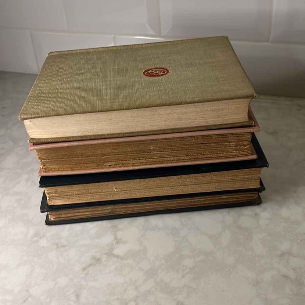 Antique Vintage Book Stack Decor - Picture 4 of 7